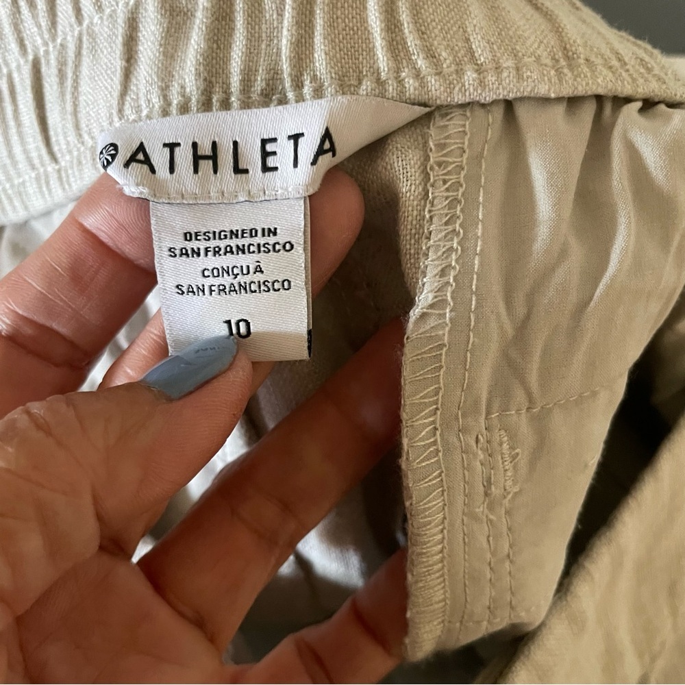 NWT Athleta Voyager linen pants size 10 - Picture 5 of 7